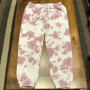 Garage sweatpants P/S Pink/White